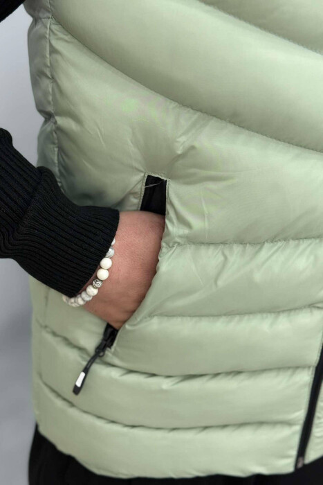 JELEK ME KAPUC DHE XHEPA ME ZINXHIR PËR MESHKUJ NË NGJYRËN MENTE - 5