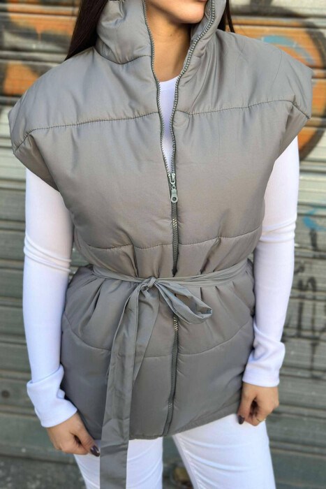 JELEK ME RRIP NJË NGJYRËSH PËR FEMRA NË NGJYRËN GRI - 2