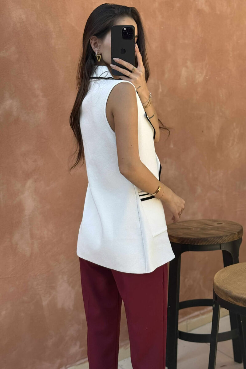 JELEK ME VIJA DHE ME KOPSA GOLD PËR FEMRA NË NGJYRËN E BARDHË - 5