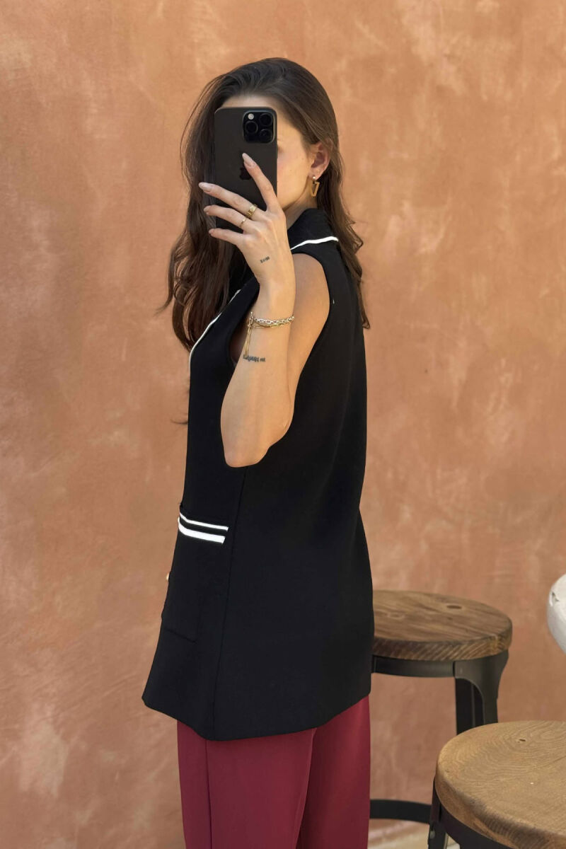 JELEK ME VIJA DHE ME KOPSA GOLD PËR FEMRA NË NGJYRËN E ZEZË - 2