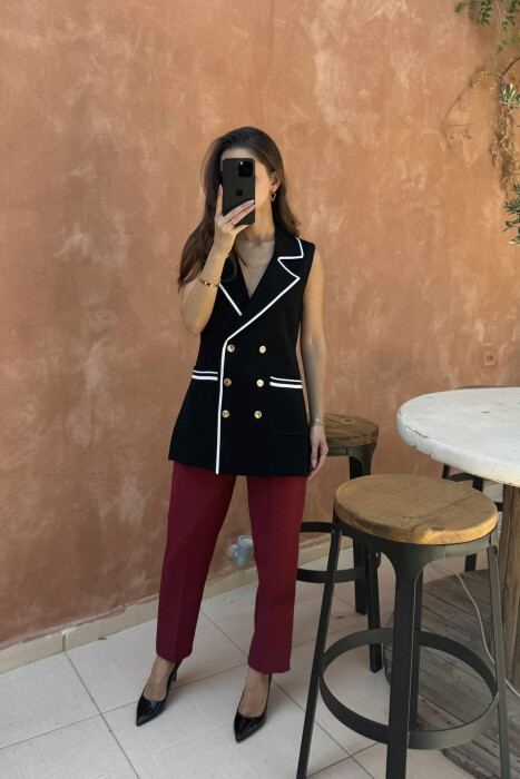 JELEK ME VIJA DHE ME KOPSA GOLD PËR FEMRA NË NGJYRËN E ZEZË - 4