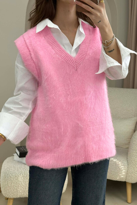 JELEK NJE NGJYRESH ME JAKE V PER FEMRA NE NGJYRE ROZE - 2