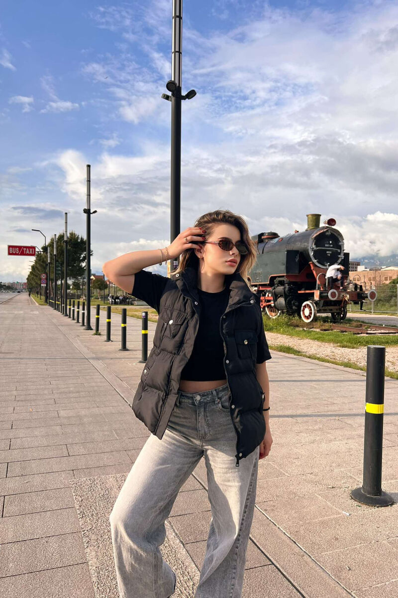 JELEK NJË NGJYRËSH ME ZINXHIR PËR FEMRA NË NGJYRËN E ZEZË - 4
