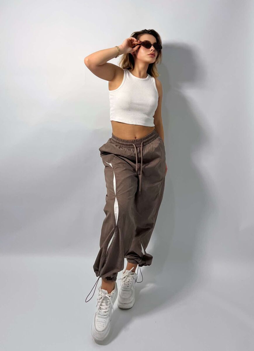 ONE COLOR JOGGING WOMEN SWEATPANTS DARK GREY/GEE - 4