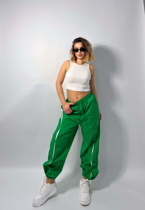 ONE COLOR JOGGING WOMEN SWEATPANTS GREEN/JESHILE - KLAUDIO FASHION