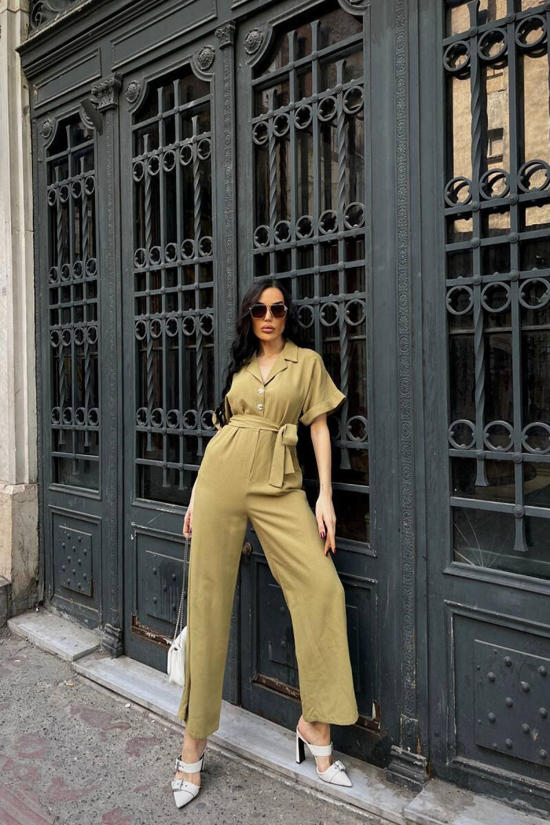 JUMPSUIT NJE NGJYRESH ME LIDHESE TEK BELI PER FEMRA NE NGJYRE ULLI - 1