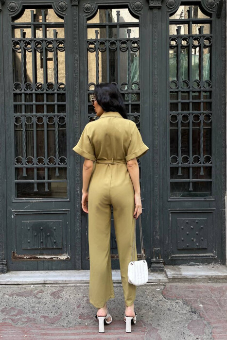 JUMPSUIT NJE NGJYRESH ME LIDHESE TEK BELI PER FEMRA NE NGJYRE ULLI - 2