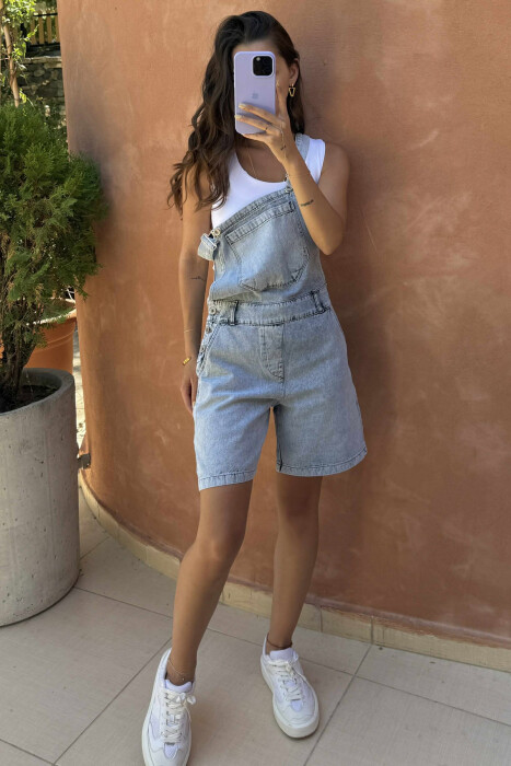 JUMPSUIT XHINS PËR FEMRA NË NGJYRË BLU E ZBARDHUR - 3