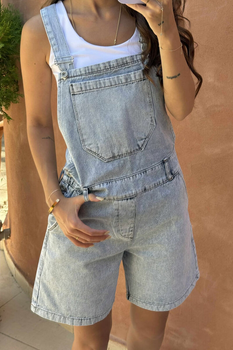 JUMPSUIT XHINS PËR FEMRA NË NGJYRË BLU E ZBARDHUR - 4