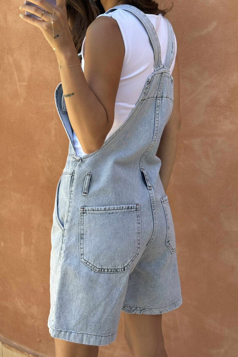 JUMPSUIT XHINS PËR FEMRA NË NGJYRË BLU E ZBARDHUR - 5