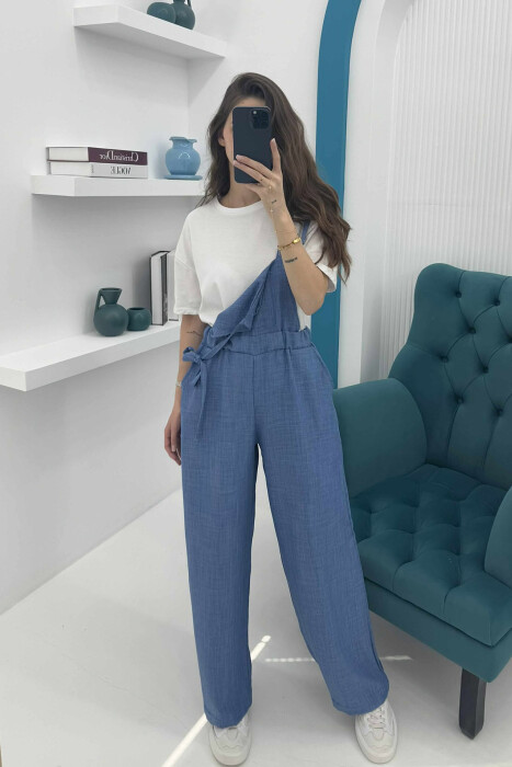 JUMPSUIT PËR FEMRA NË NGJYRË BLU - 2