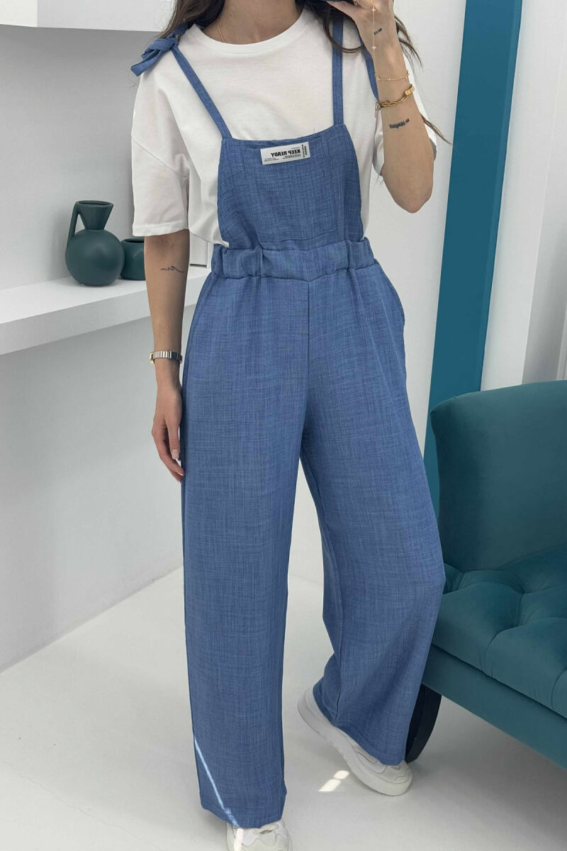 JUMPSUIT PËR FEMRA NË NGJYRË BLU - 3