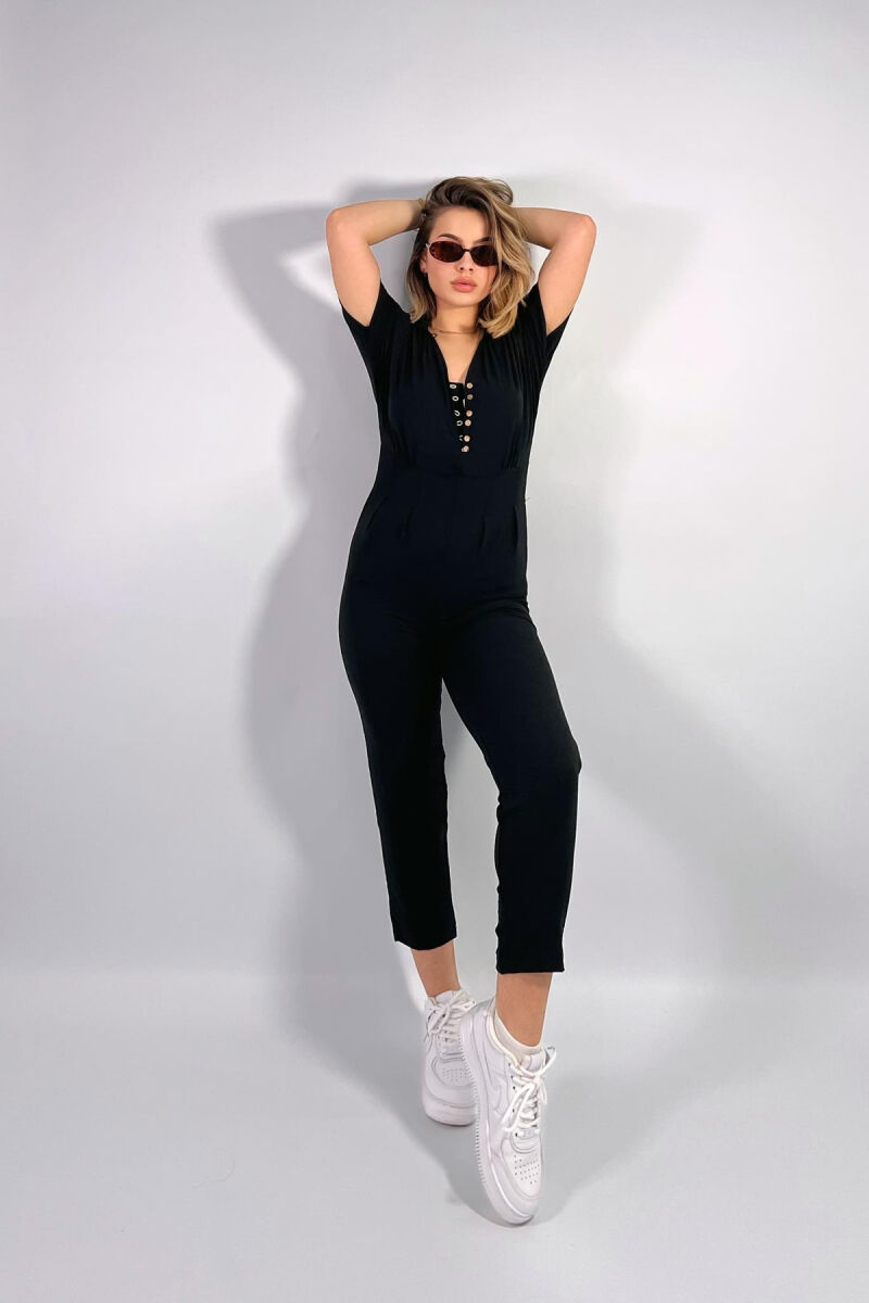 JUMPSUIT PËR FEMRA NË NGJYRËN E ZEZË - 1