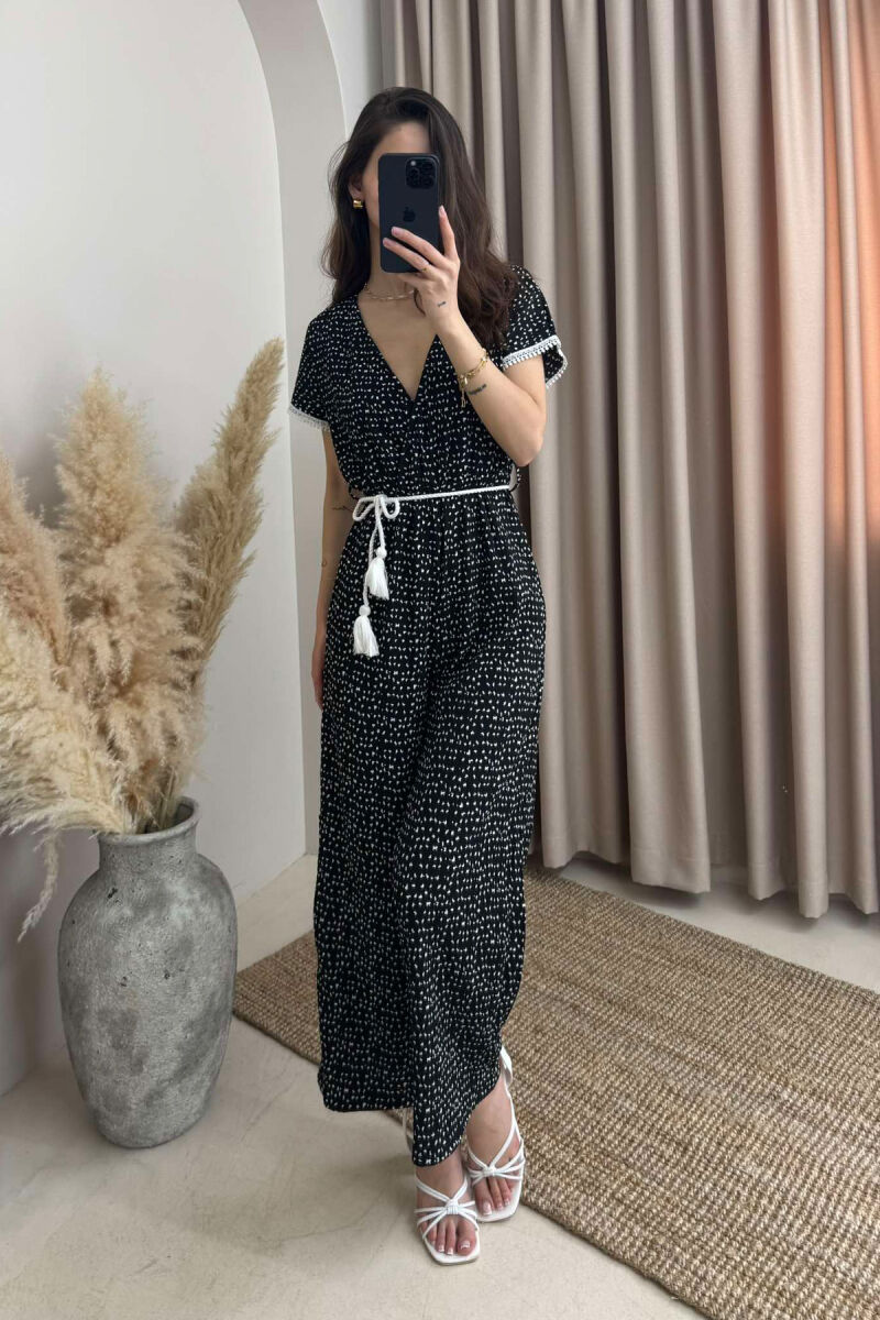 JUMPSUIT PËR FEMRA NË NGJYRËN E ZEZË - 2