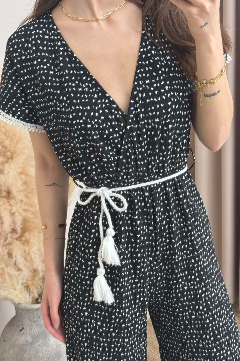 JUMPSUIT PËR FEMRA NË NGJYRËN E ZEZË - 3