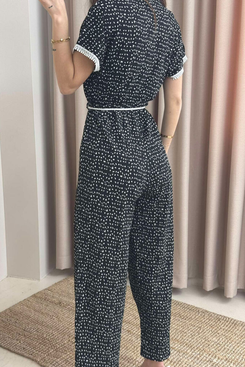 JUMPSUIT PËR FEMRA NË NGJYRËN E ZEZË - 5