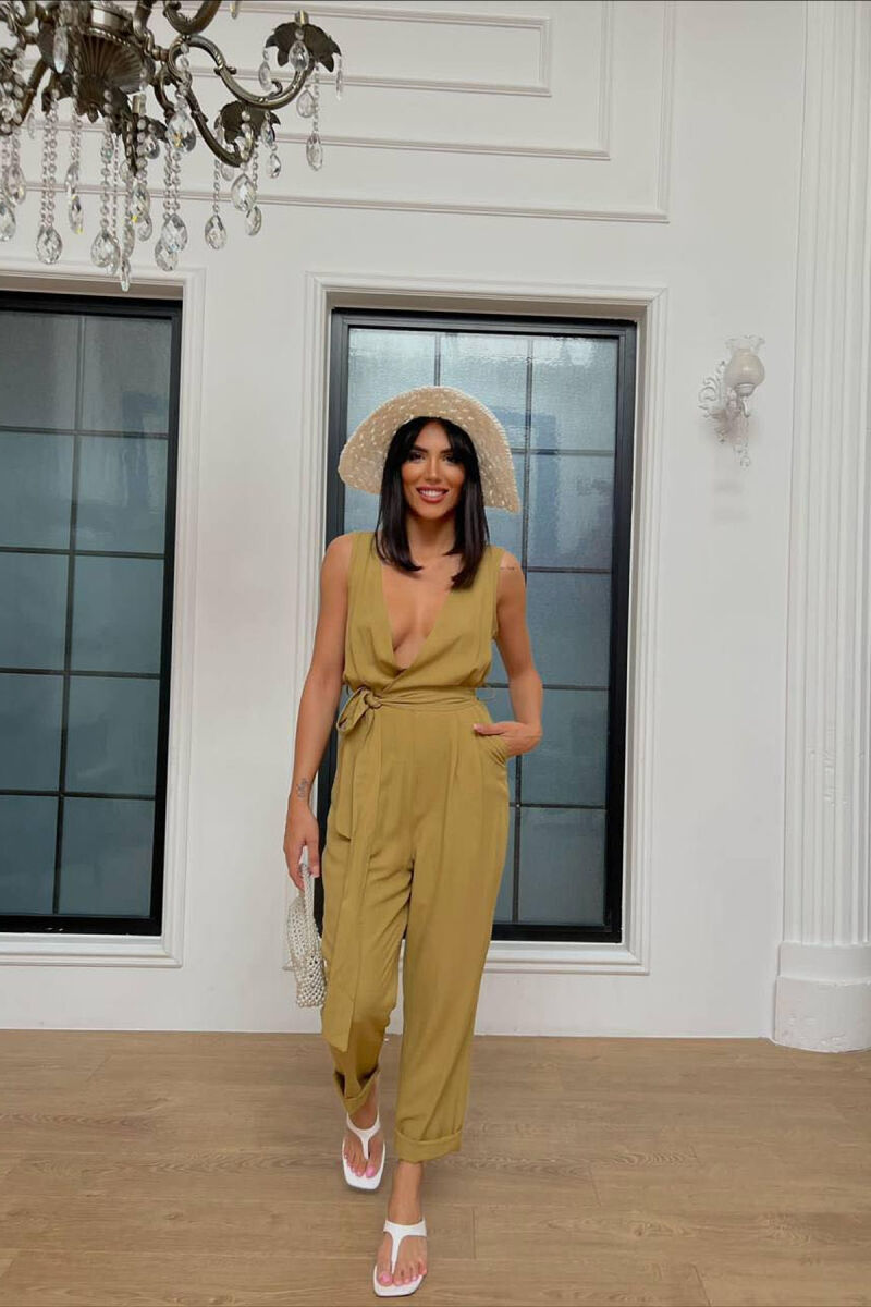 JUMPSUIT PËR FEMRA NË NGJYRËN ULLI - 1