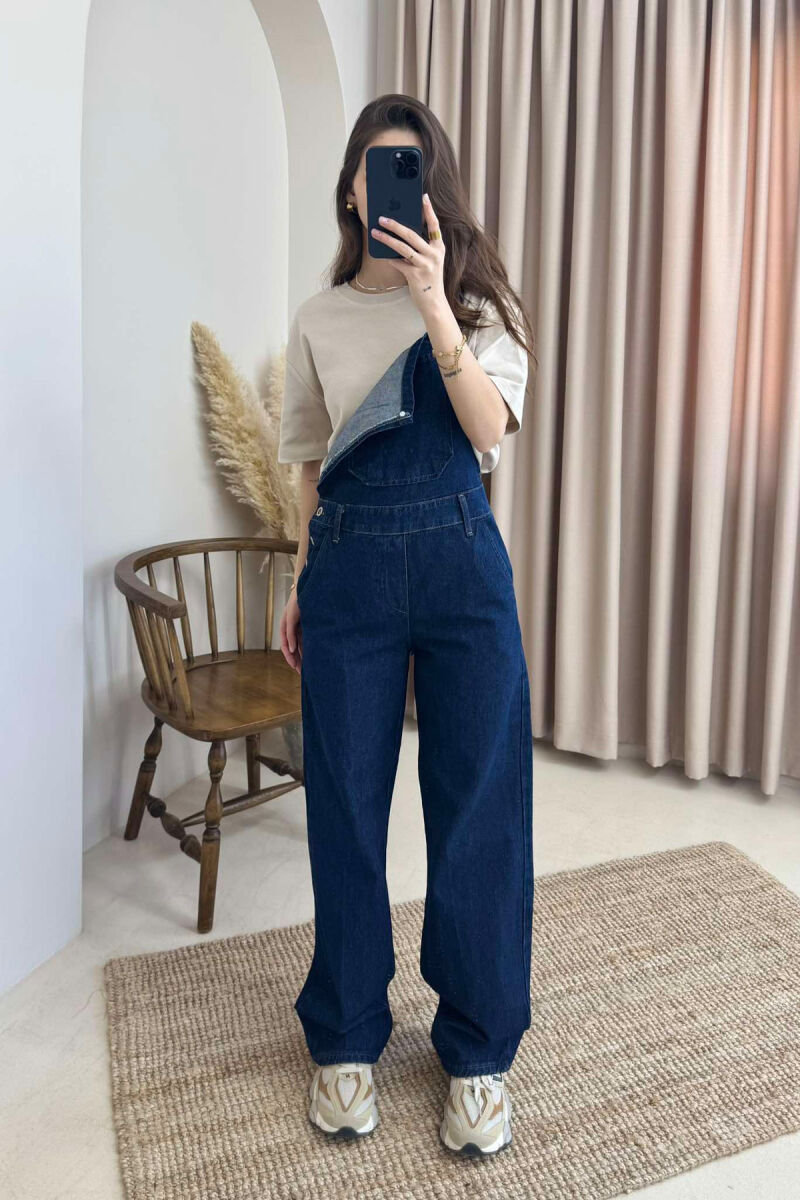 JUMPSUIT XHINS PËR FEMRA NË NGJYRËN BLU E ERRËT - 2