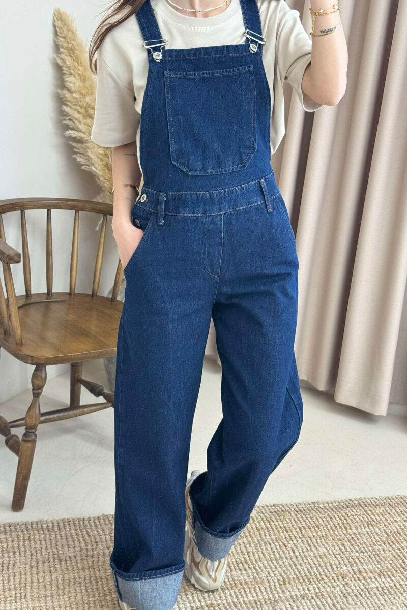 JUMPSUIT XHINS PËR FEMRA NË NGJYRËN BLU E ERRËT - 4