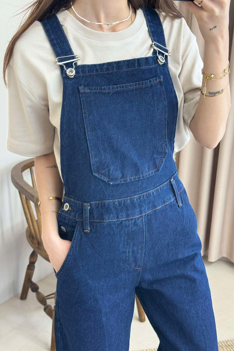 JUMPSUIT XHINS PËR FEMRA NË NGJYRËN BLU E ERRËT - 5
