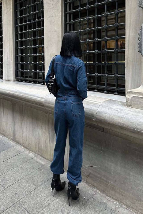 JUMPSUIT XHINS PËR FEMRA NGJYRË BLU - 2