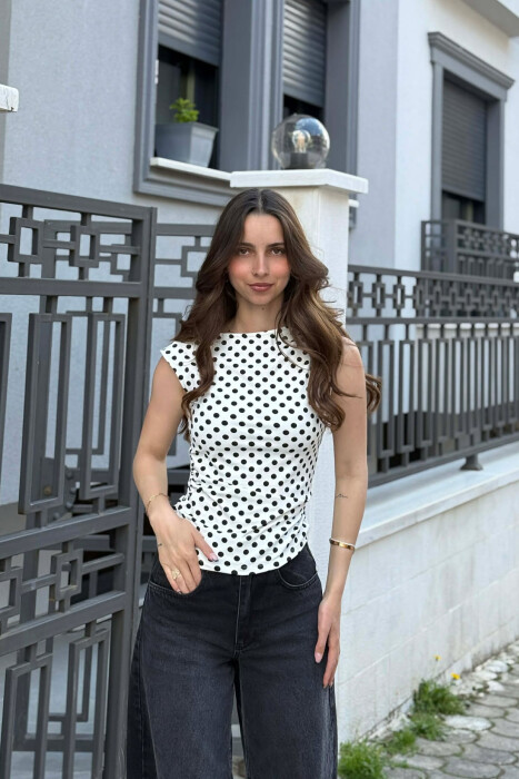 KANATJERE ME PIKA PER FEMRA NE NGJYRE TE BARDHE - KLAUDIO FASHION