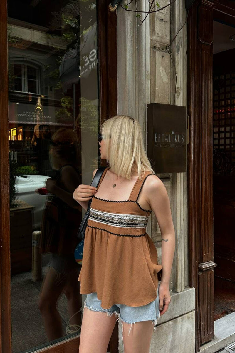 KANATJERE PËR FEMRA NË NGJYRËN KAFE - 5