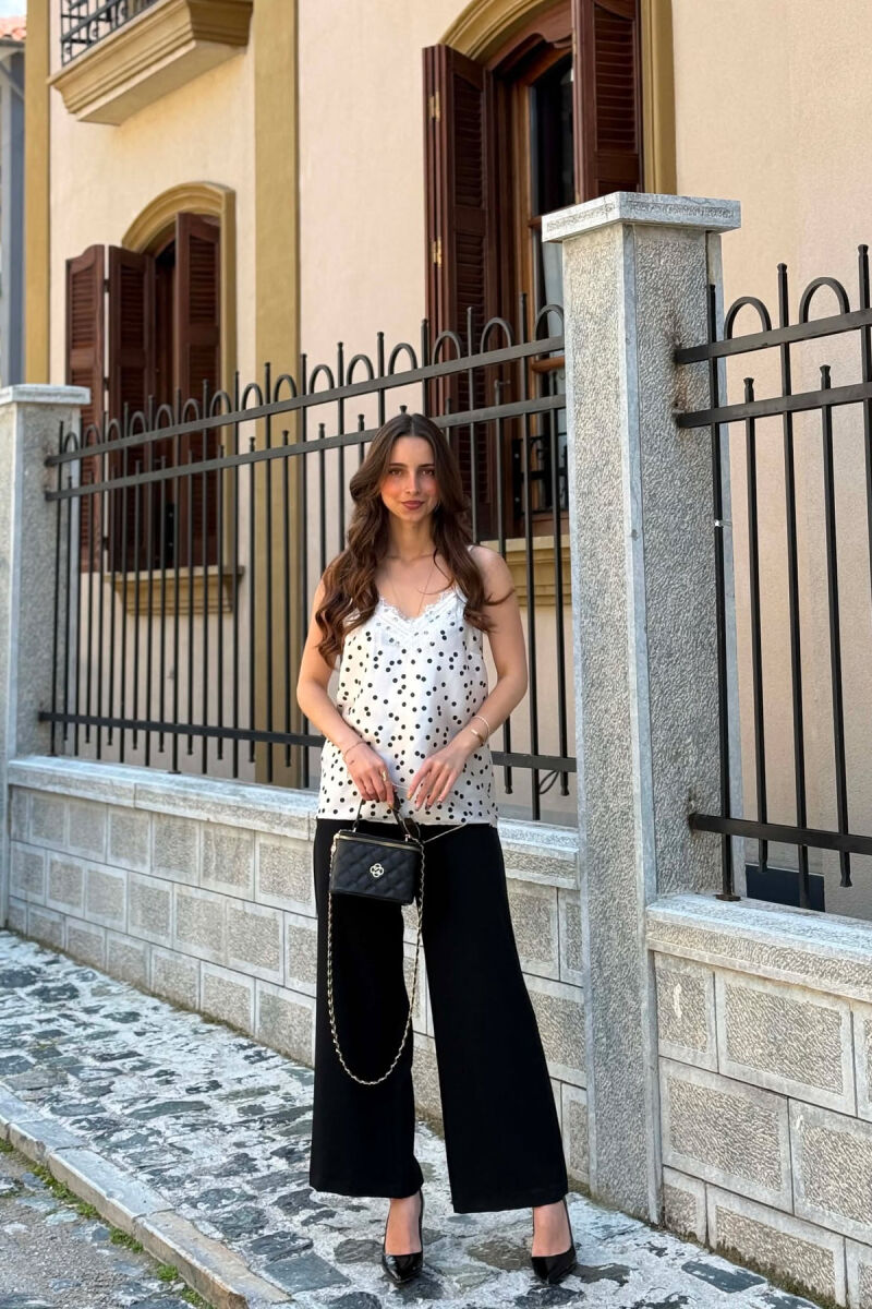 KANATJERE ME DIZAJN POLKA DOTS PER FEMRA NE NGJYRE KREM - 3