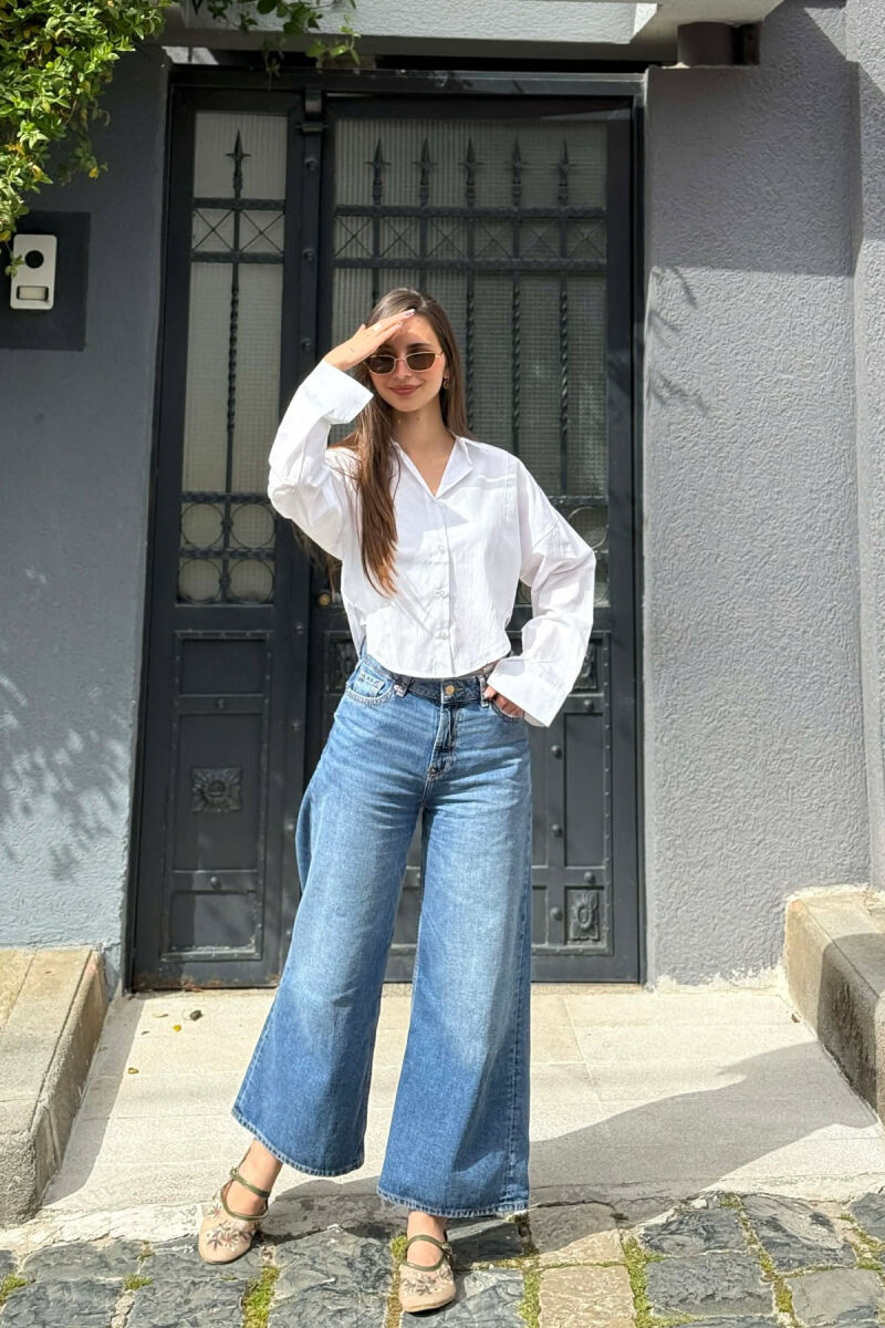 KEMISHE E SHKURTER PER FEMRA NE NGJYRE TE BARDHE - 3