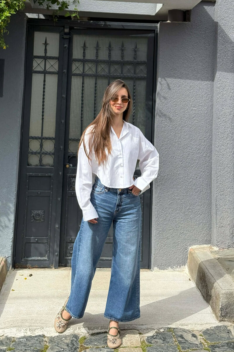 KEMISHE E SHKURTER PER FEMRA NE NGJYRE TE BARDHE - 4