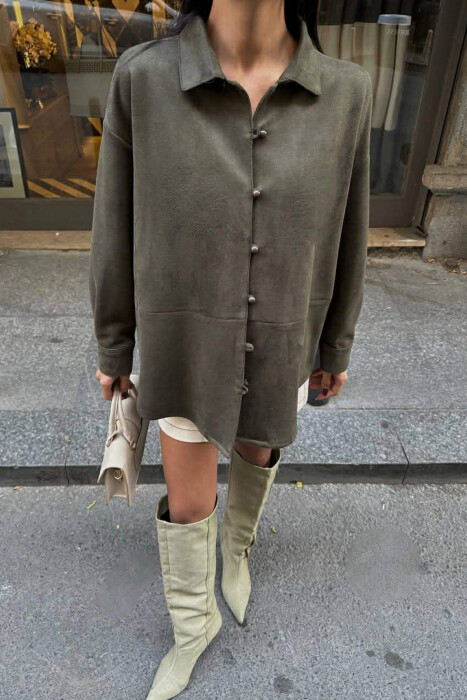 KEMISHE E THJESHTE NJE NGJYRESHE PER FEMRA NE NGJYRE JESHILE TE ERRET - 1