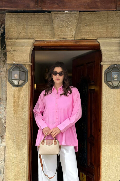 KEMISHE E THJESHTE NJE NGJYRESHE PER FEMRA NE NGJYRE ROZE - 1