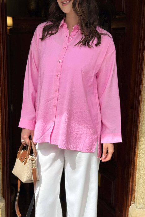 KEMISHE E THJESHTE NJE NGJYRESHE PER FEMRA NE NGJYRE ROZE - 2