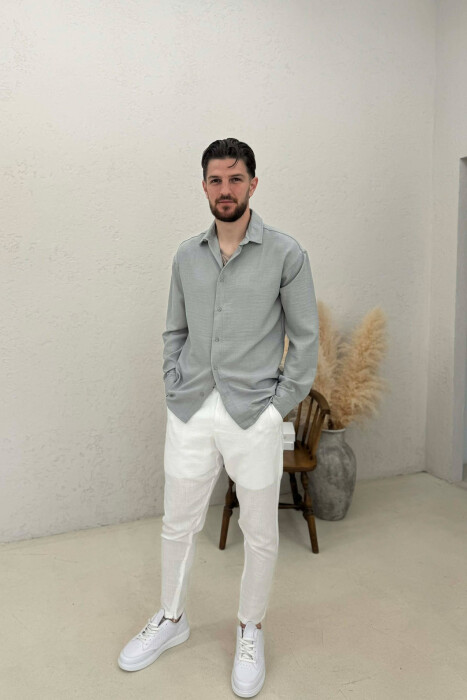 KEMISHE E THJESHTE NJE NGJYRESHE PER MESHKUJ NE NGJYRE GRI - 3