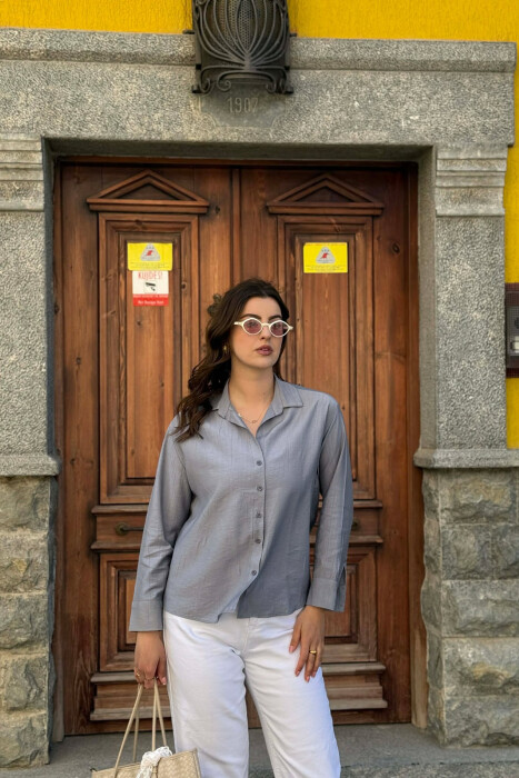 KEMISHE E THJESHTE PER FEMRA NE NGJYRE GRI - KLAUDIO FASHION