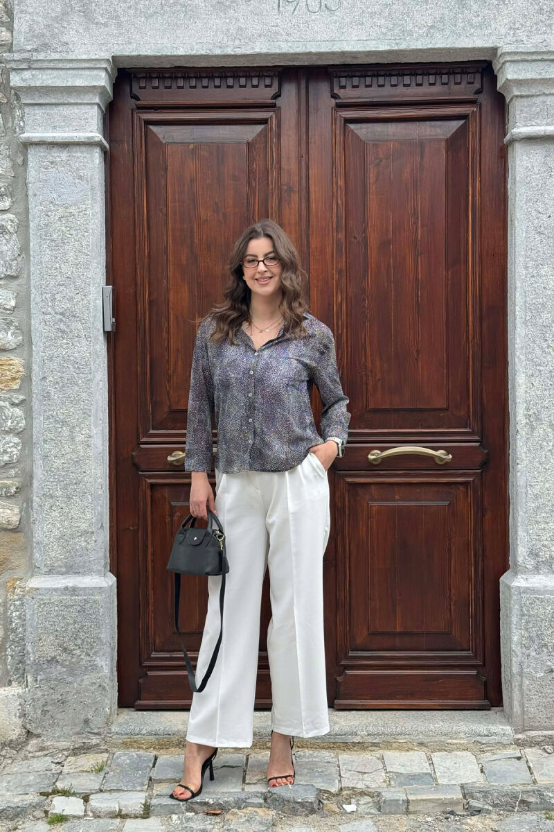 KEMISHE ELEGANTE ME PRINT MODERN PER FEMRA NE NGJYRE TE ZEZE - 2