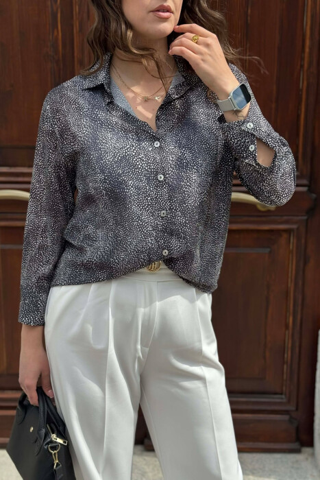 KEMISHE ELEGANTE ME PRINT MODERN PER FEMRA NE NGJYRE TE ZEZE - 4