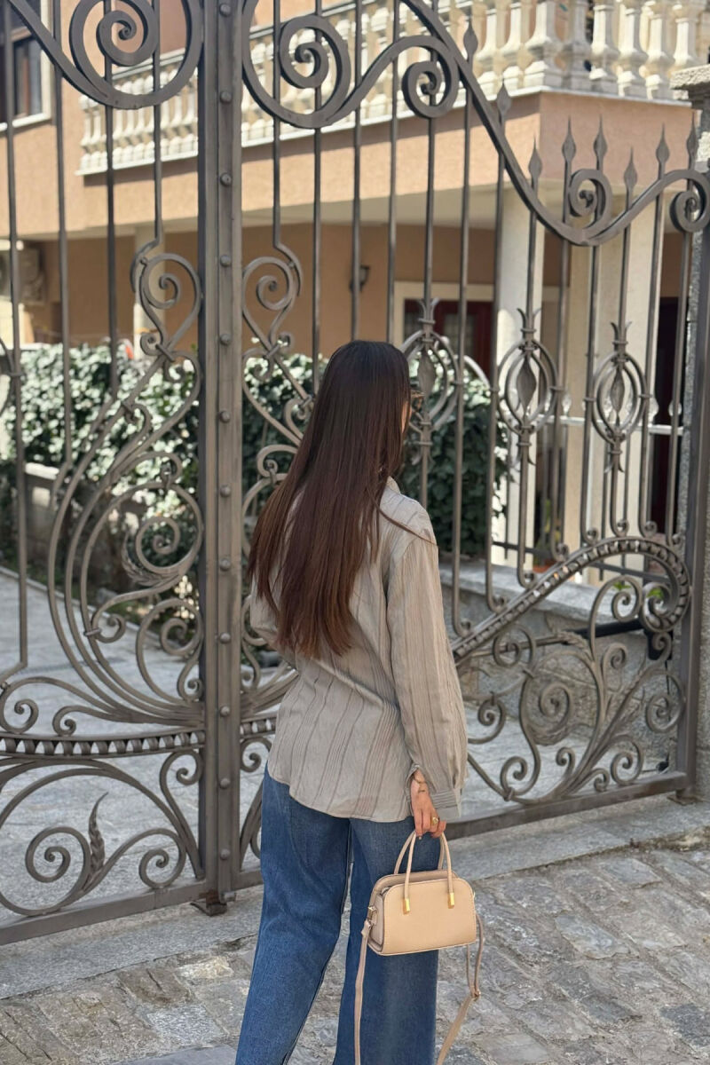 KEMISHE LINO ME VIJA PER FEMRA NE NGJYRE GRI - 2