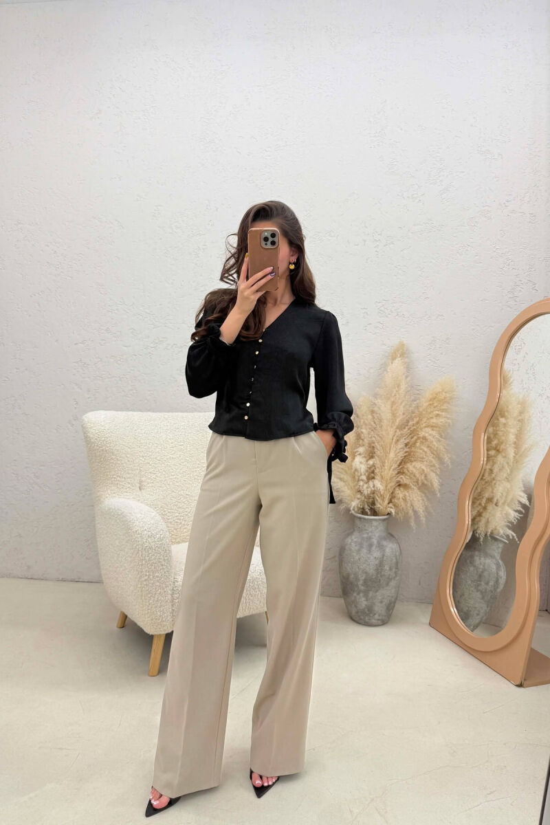 KEMISHE ME BUTONA GOLD PER FEMRA NE NGJYRE TE ZEZE - 3