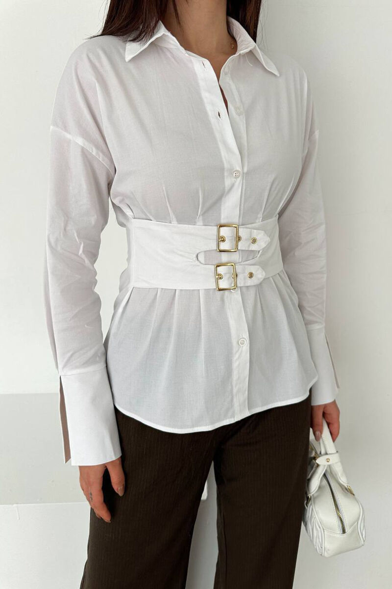 KEMISHE ME DETAJ RRIPI PER FEMRA NE NGJYRE TE BARDHE - 2