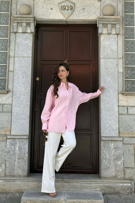 KEMISHE ME DETAJE LIDHESESH PER FEMRA NE NGJYRE ROZE - 3