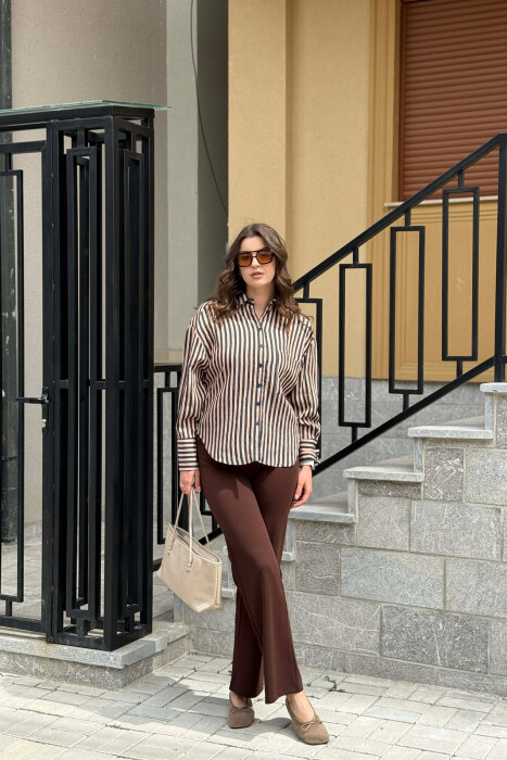 KEMISHE ME DIZAJN VIJASH PER FEMRA NE NGJYRE BLU ME BEZHE - 3