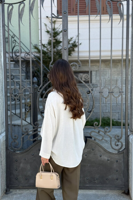 KEMISHE ME KOPSA PER FEMRA NE NGJYRE KREM - 7