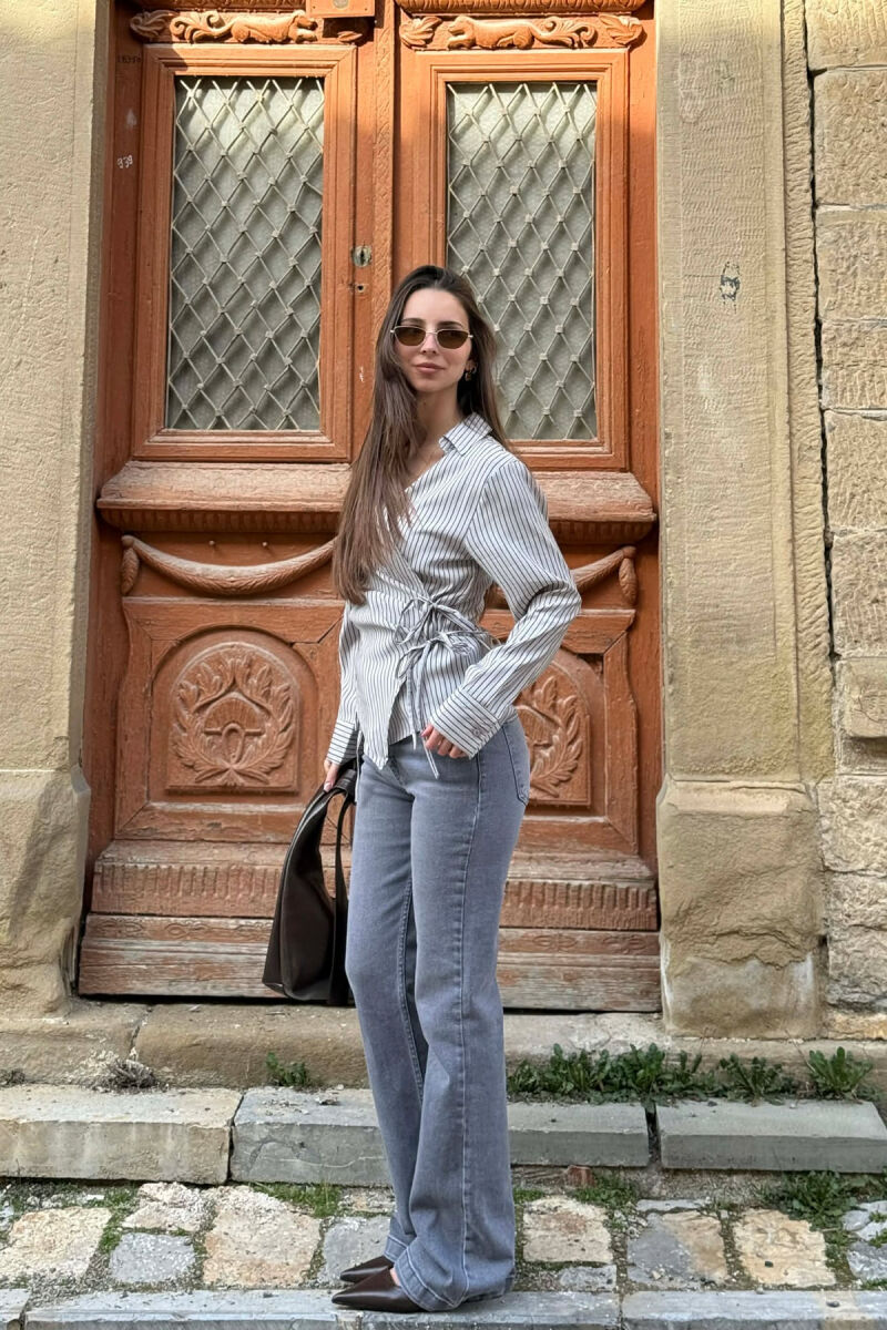 KEMISHE ME VIJA DHE LIDHESE PER FEMRA NE NGJYRE GRI - 3