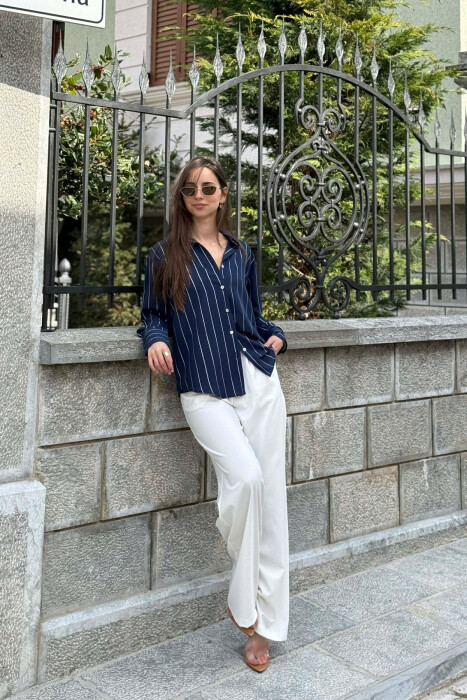 KEMISHE ME VIJA PER FEMRA NE NGJYRE BLU - 5