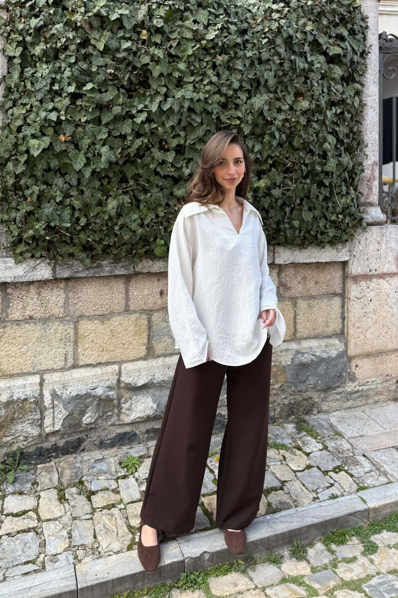 KEMISHE ME VIJA PER FEMRA NE NGJYRE TE BARDHE - 5