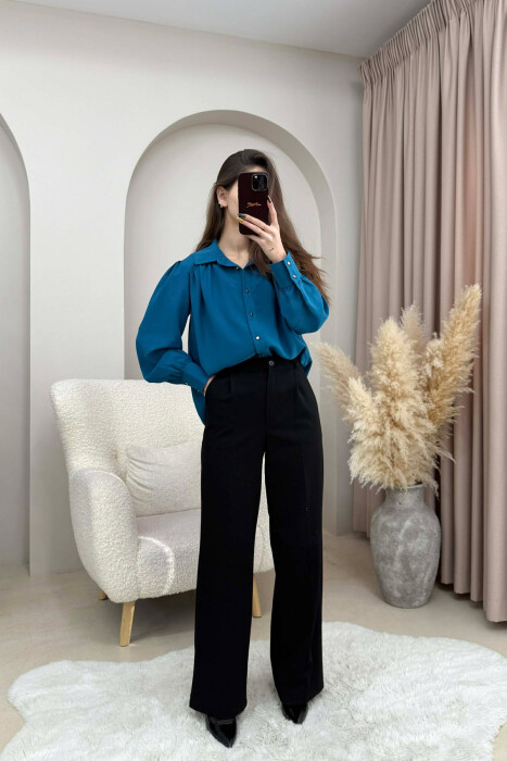 KEMISHE NJE NGJYRESHE ME BUTONA GOLD PER FEMRA NE NGJYRE GUR KALI - 2