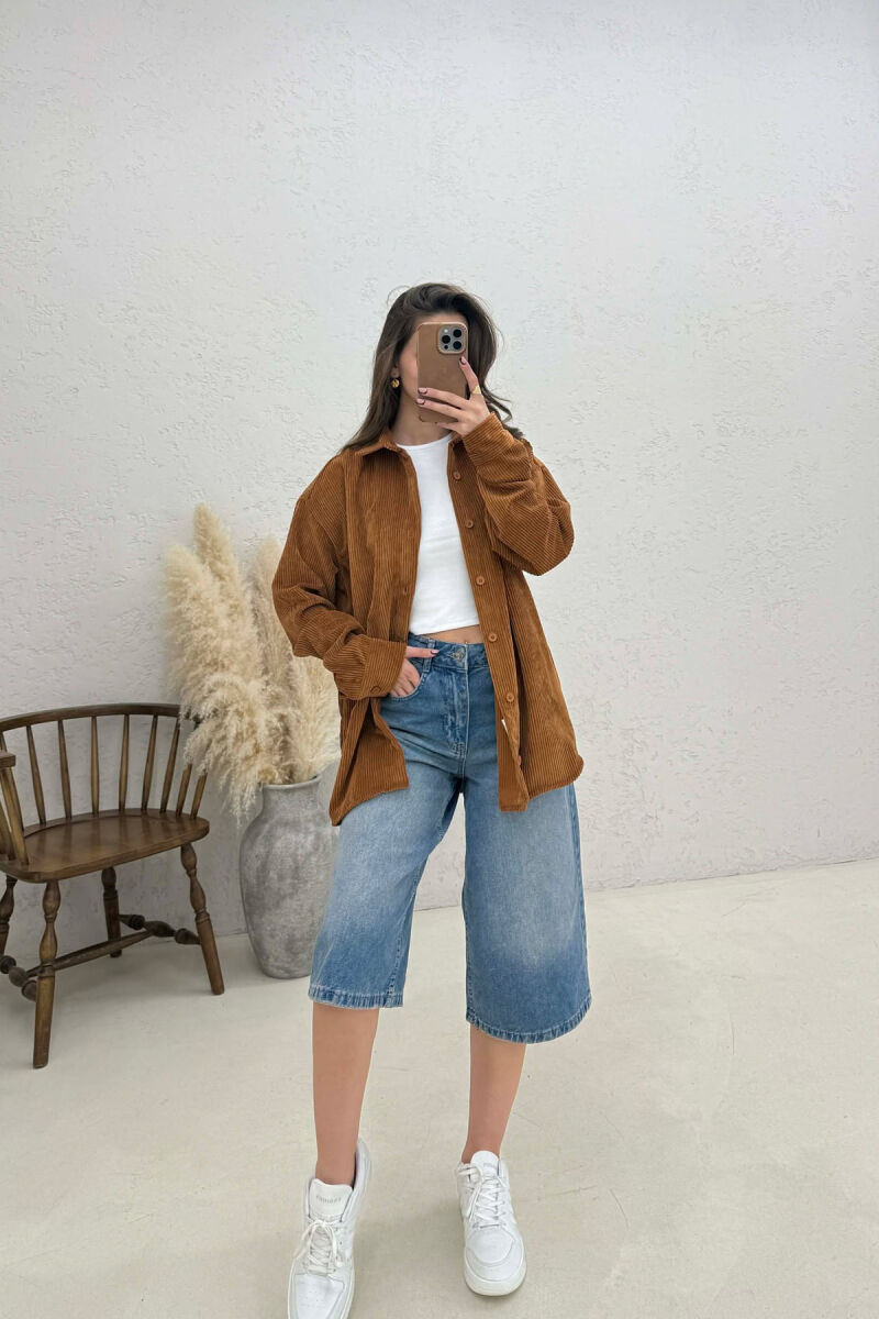 KEMISHE NJE NGJYRESHE PER FEMRA NE NGJYRE KAFE - 2