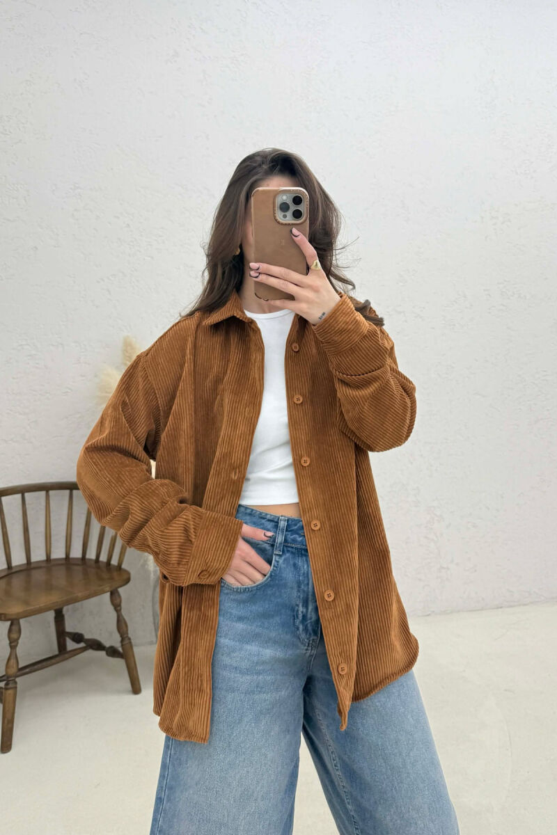 KEMISHE NJE NGJYRESHE PER FEMRA NE NGJYRE KAFE - 3