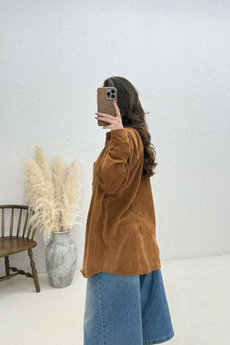 KEMISHE NJE NGJYRESHE PER FEMRA NE NGJYRE KAFE - 4